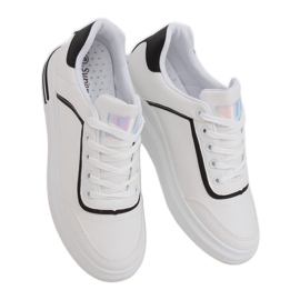 Bílé dámské tenisky 1239-Y Black bílý černý