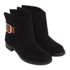 Černé dámské boty UK19P Black černý
