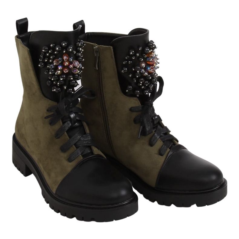 Šněrovací boty pracovní zelená NC1062 zelená