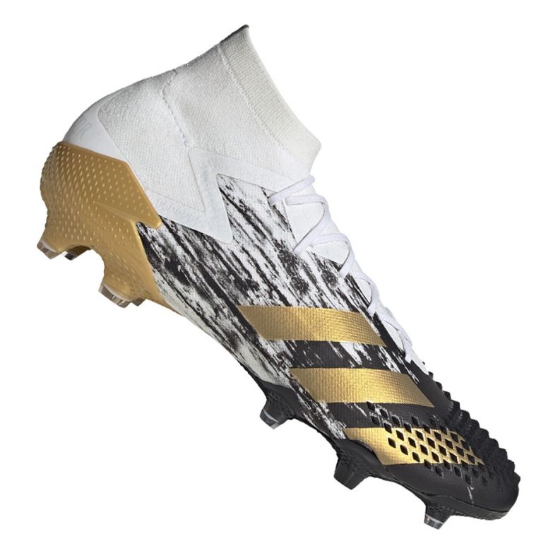 Kopačky Adidas Predator 20.1 Fg M FW9186 černá, bílá, černá, zlatá bílý