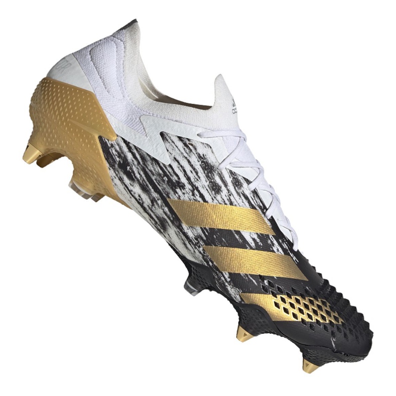 Kopačky Adidas Predator 20.1 Low Sg M FW9181 černá, bílá, černá, zlatá bílý