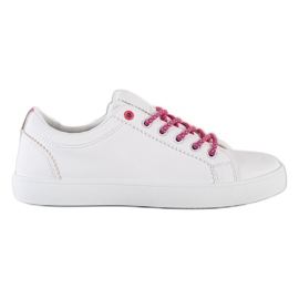 SHELOVET Tenisky s ozdobnými tkaničkami bílý