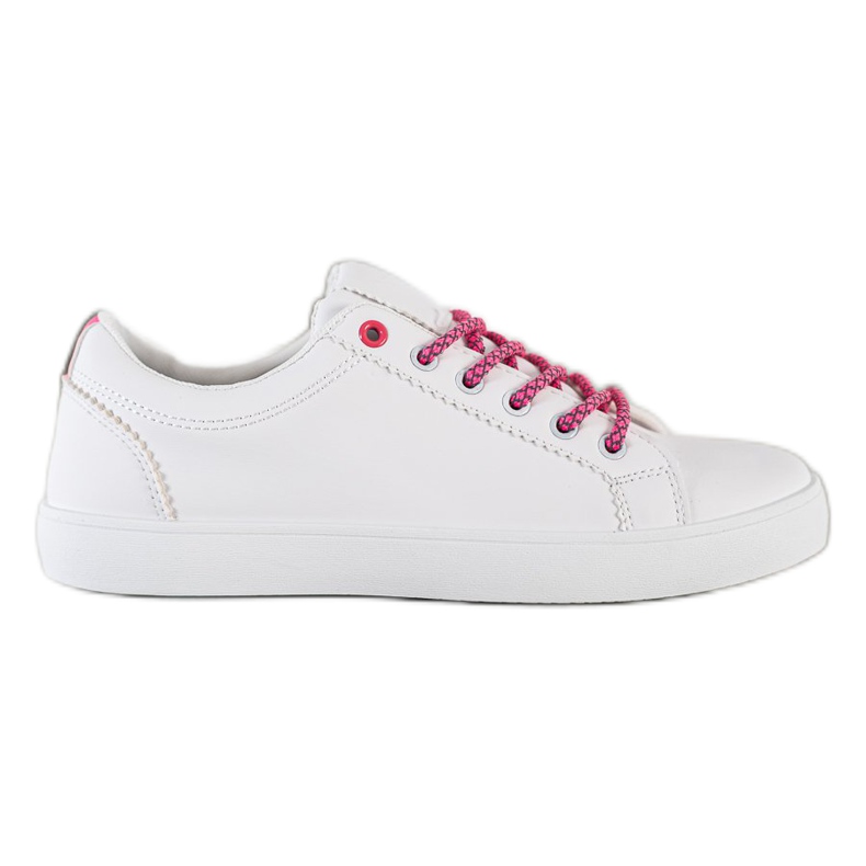 SHELOVET Tenisky s ozdobnými tkaničkami bílý