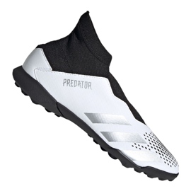Kopačky Adidas Predator 20.3 Ll Tf Jr FW9211 bílý černá, bílá, černá, šedá / stříbrná