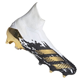 Kopačky Adidas Predator 20+ Sg M FW9176 šedá / stříbrná, bílá, černá, zlatá bílý Kopačky Adidas Predator 20+ Sg M FW9176 šedá / stříbrná, bílá, černá, zlatá bílý