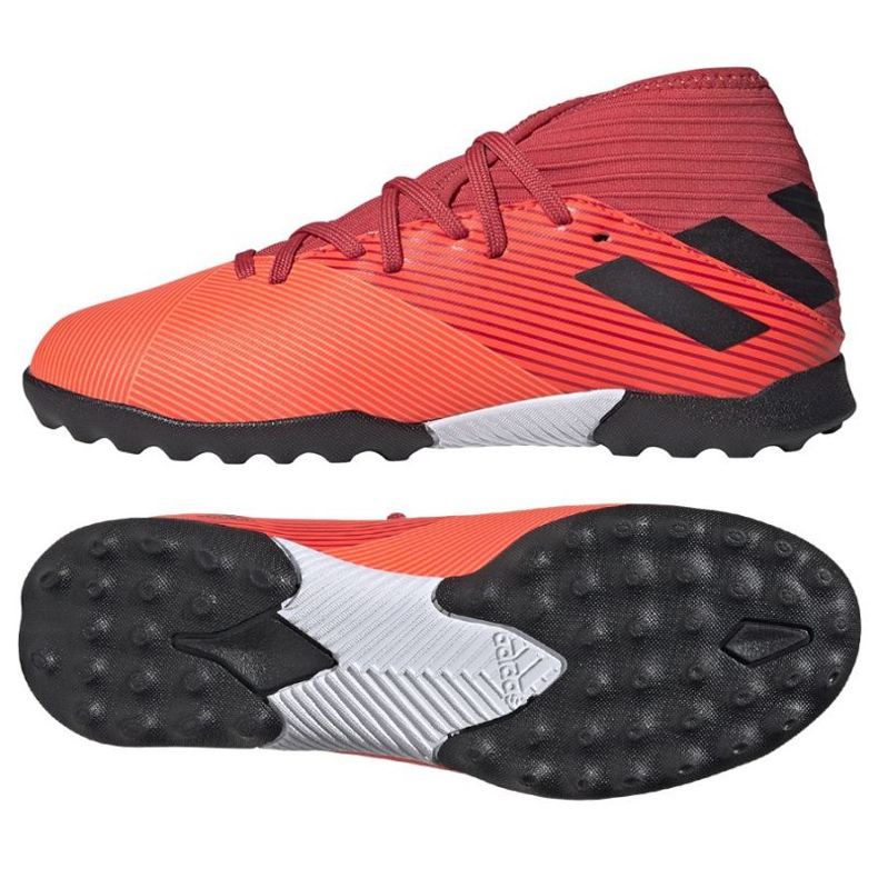 Kopačky Adidas Nemeziz 19.3 Tf Jr EH0499 vícebarevný oranžový