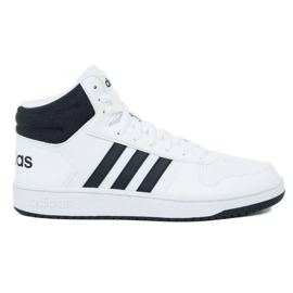 Boty Adidas Hoops 2.0 Mid M BB7208 vícebarevný bílý Boty Adidas Hoops 2.0 Mid M BB7208 vícebarevný bílý