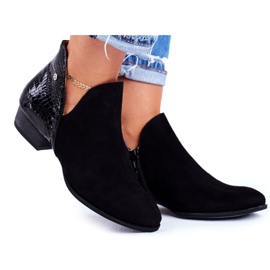 Dámské boty Maciejka Leather Black Snake 04091-72 černý