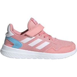 Boty adidas Archivo Jr EH0533 červený růžový