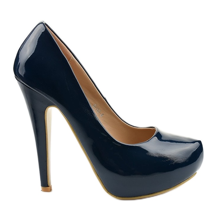 Námořnická modř klasické podpatky 0113-4 modrý