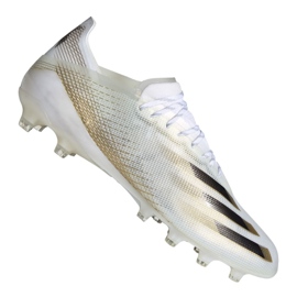 Kopačky Adidas X Ghosted.1 Ag M EG8154 černá, bílá, zlatá bílý