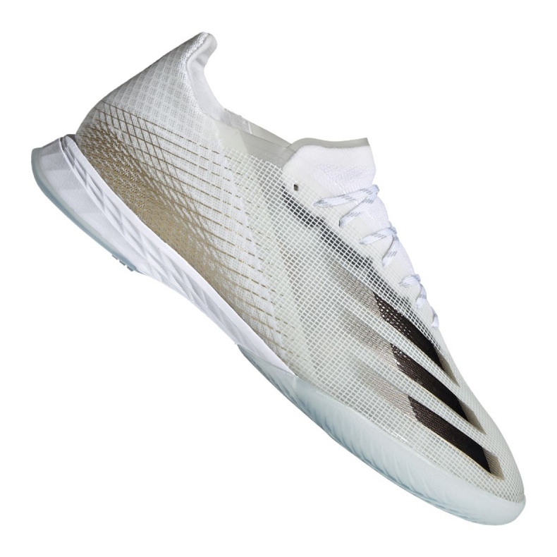 Kopačky Adidas X Ghosted.1 In M EG8171 černá, bílá, zlatá bílý