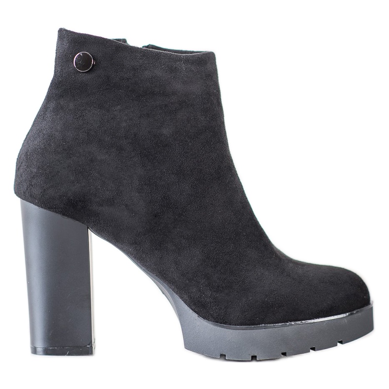 Goodin Boty Na Podpatku Mat černá