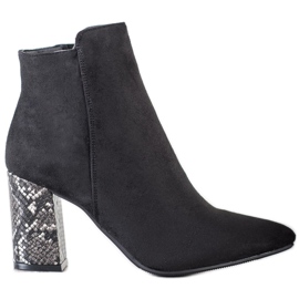 Boty s hadím motivem VINCEZA černý