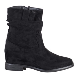 Kovbojské boty na klínu VINCEZA černá Kovbojské boty na klínu VINCEZA černá