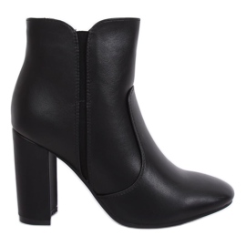 Černá 1436 Černé vysoké podpatky černý