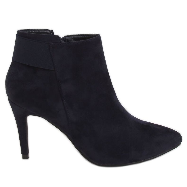 Tmavě modré boty na vysokém podpatku 3148 Blue námořnická modrá Tmavě modré boty na vysokém podpatku 3148 Blue námořnická modrá