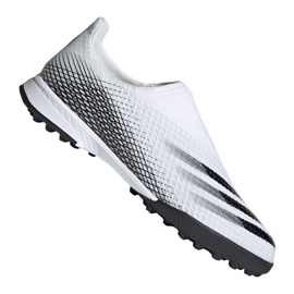 Kopačky Adidas X Ghosted.3 Ll Tf M EG8158 šedá / stříbrná, bílá, šedá / stříbrná bílý