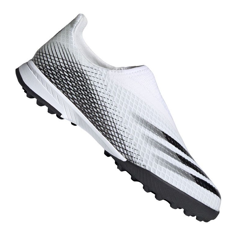 Kopačky Adidas X Ghosted.3 Ll Tf M EG8158 šedá / stříbrná, bílá, šedá / stříbrná bílý