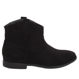 Černé ploché kovbojské boty TX-1876 černý