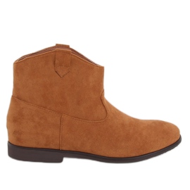 Ploché kovbojské boty velbloud TX-1876 Camel hnědý žluť