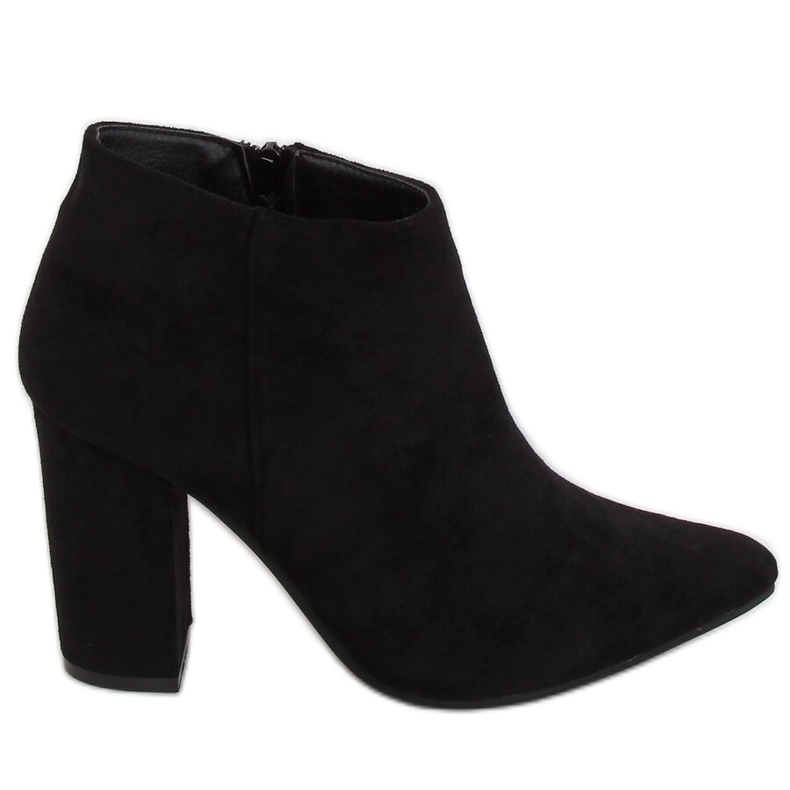 Boty na sloupku černé G-7668 Black černá