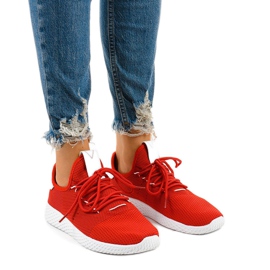 Červená sportovní obuv F04-7 červené