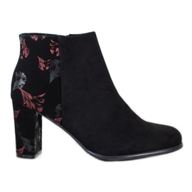 Sergio Leone Semišové botičky s aplikací černý