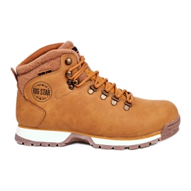 Pánská treková obuv Big Star Outdoor Camel GG174402 béžový žlutý