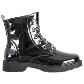 VINCEZA lakovaní dělníci černý