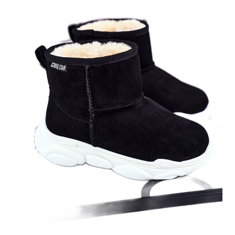 Dětské sněhové boty Big Star Dark Grey GG374085 černá vícebarevný Dětské sněhové boty Big Star Dark Grey GG374085 černá vícebarevný