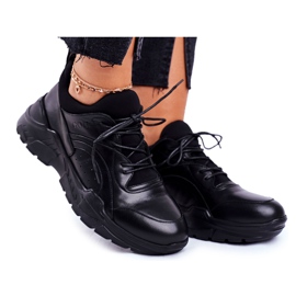 Dámské tenisky Goe Leather černé GG2N3041 černý