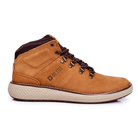 Pánské kožené trekové boty Big Star Camel GG174491