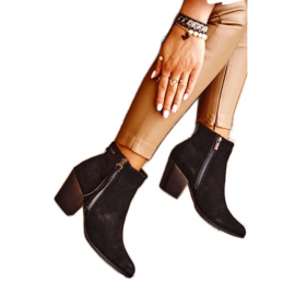 Dámské boty na vysokém podpatku Big Star Black GG274362 černá