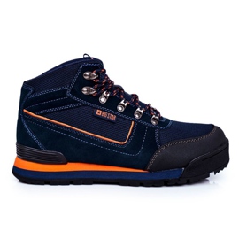 Pánské trekové boty Big Star Outdoor Navy Blue GG174199 válečné loďstvo