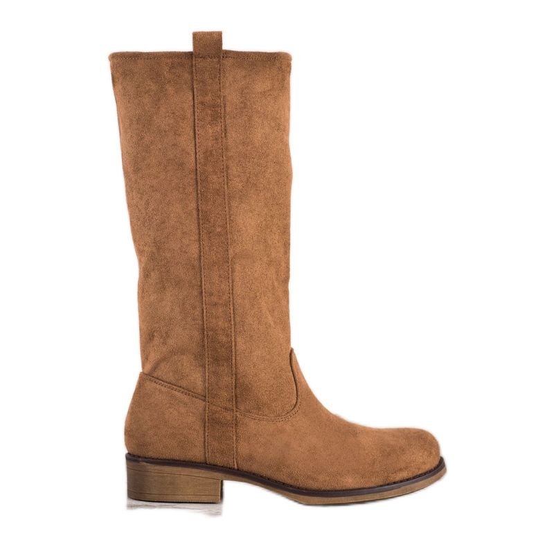 Seastar Nazouvací semišové boty hnědý