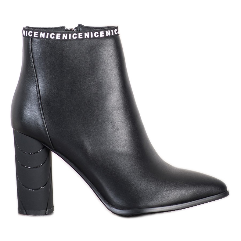 Filippo Boty s ozdobnou patou černá Filippo Boty s ozdobnou patou černá