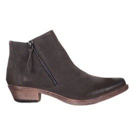 Kylie Kovbojské Boty Se Zipem hnědý