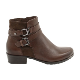 Kozačky pro ženy Caprice Brown 25309-25 924 hnědý