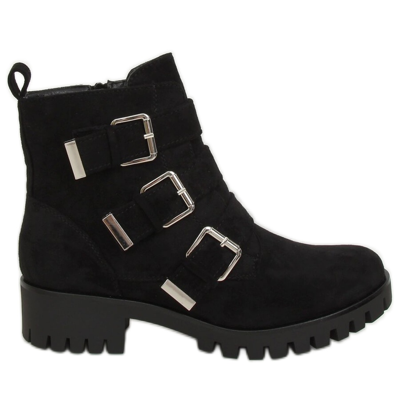 Černé XJ-08 Černé boty na chrániči černá