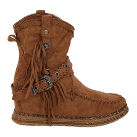 Boty ve stylu boho camel ST-17P Camel hnědý Boty ve stylu boho camel ST-17P Camel hnědý