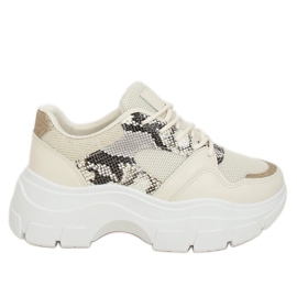 Dámské béžové sportovní boty BL195P Béžové béžový Dámské béžové sportovní boty BL195P Béžové béžový