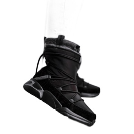 Dámské sněhové boty Big Star Black GG274628 černý