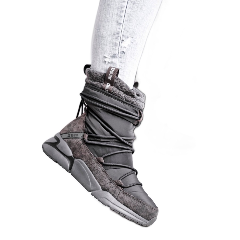Dámské sněhové boty Big Star Grey GG274629 šedá