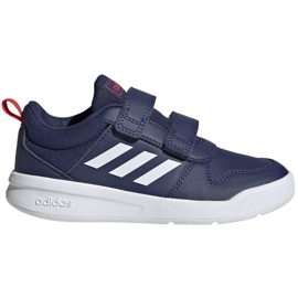 Boty Adidas Tensaur C Jr EF1095 bílý modrý Boty Adidas Tensaur C Jr EF1095 bílý modrý