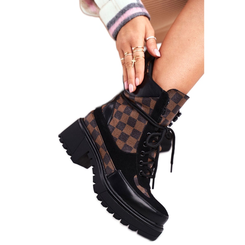 PS1 Dámské černé boty NS169P Milady černá