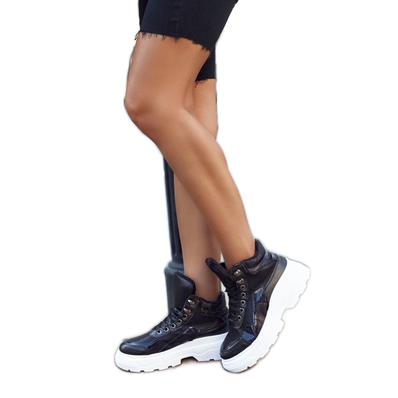 PS1 Dámské sportovní boty zateplené černé Davan černá