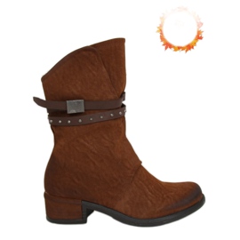Vojenské dámské boty camel ST-05P Camel hnědý Vojenské dámské boty camel ST-05P Camel hnědý