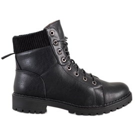 Kylie Dámské boty na šněrování černá