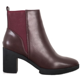 Boty z ekokůže červený vícebarevný